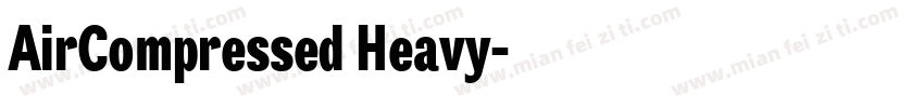 AirCompressed Heavy字体转换